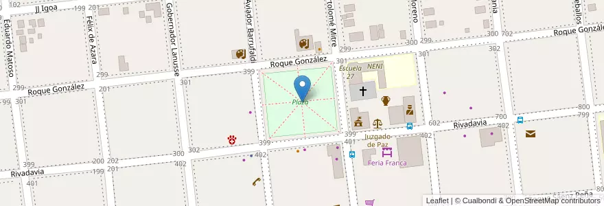Mapa de ubicacion de Manzana 36 en アルゼンチン, ミシオネス州, Departamento Concepción, Municipio De Concepción De La Sierra, Concepción De La Sierra.