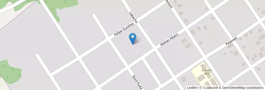 Mapa de ubicacion de Manzana 36 en Argentinien, Misiones, Departamento Candelaria, Municipio De Santa Ana, Santa Ana.