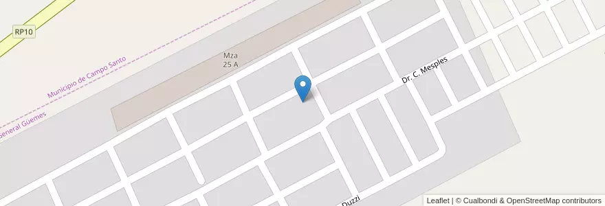 Mapa de ubicacion de Manzana 36 F en Arjantin, Salta, General Güemes, Municipio De General Güemes.