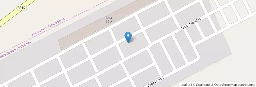 Mapa de ubicacion de Manzana 36 G en Arjantin, Salta, General Güemes, Municipio De General Güemes.