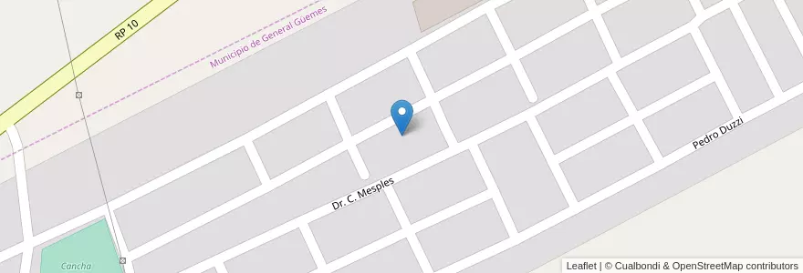 Mapa de ubicacion de Manzana 37 B en 아르헨티나, Salta, General Güemes, Municipio De General Güemes.
