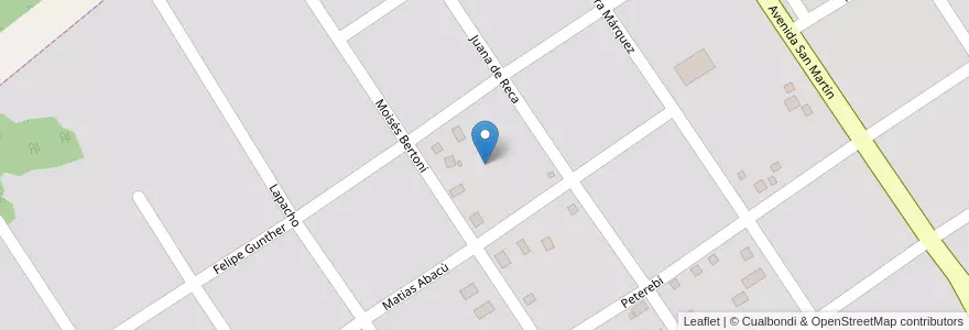 Mapa de ubicacion de Manzana 38 en Аргентина, Misiones, Departamento Candelaria, Municipio De Santa Ana, Santa Ana.