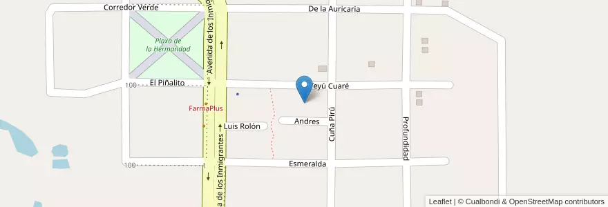 Mapa de ubicacion de Manzana 39 en Arjantin, Misiones, Departamento Libertador General San Martín, Municipio De Ruiz De Montoya.