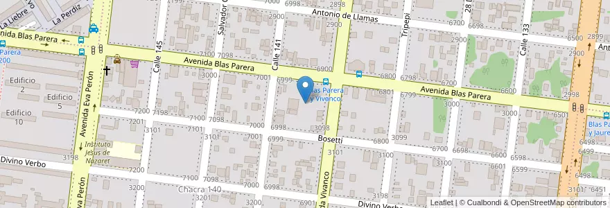 Mapa de ubicacion de Manzana 4 en Argentinien, Misiones, Departamento Capital, Municipio De Posadas, Posadas.