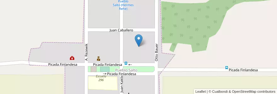Mapa de ubicacion de Manzana 4 en Аргентина, Misiones, Departamento Oberá, Pueblo Salto.