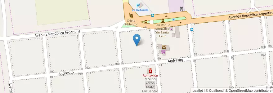 Mapa de ubicacion de Manzana 4 en アルゼンチン, ミシオネス州, Departamento Concepción, Municipio De Concepción De La Sierra, Concepción De La Sierra.