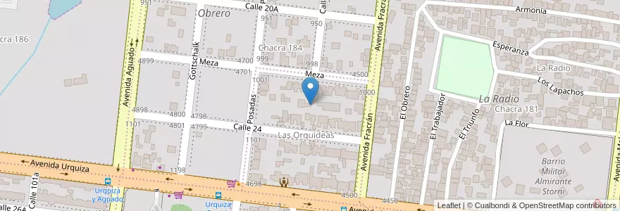 Mapa de ubicacion de Manzana 4 en Arjantin, Misiones, Departamento Capital, Municipio De Posadas.