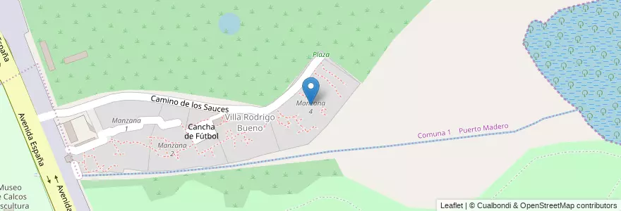 Mapa de ubicacion de Manzana 4, Puerto Madero en Argentina, Ciudad Autónoma De Buenos Aires, Comuna 1, Buenos Aires.