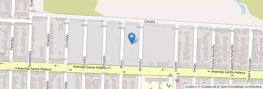 Mapa de ubicacion de Manzana 40 en Argentinië, Misiones, Departamento Capital, Municipio De Garupá.