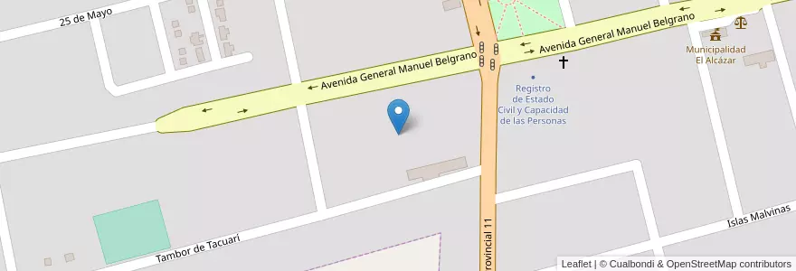 Mapa de ubicacion de Manzana 42 en Argentine, Misiones, Departamento Libertador General San Martín, Municipio De El Alcázar, El Alcázar.
