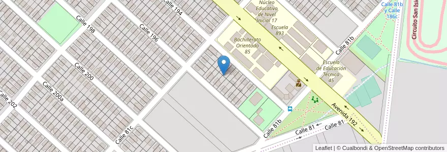 Mapa de ubicacion de Manzana 43 en 아르헨티나, Misiones, Departamento Capital, Municipio De Posadas.