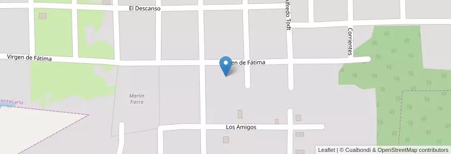 Mapa de ubicacion de Manzana 43 en アルゼンチン, ミシオネス州, Departamento Montecarlo, Municipio De Montecarlo, Montecarlo.