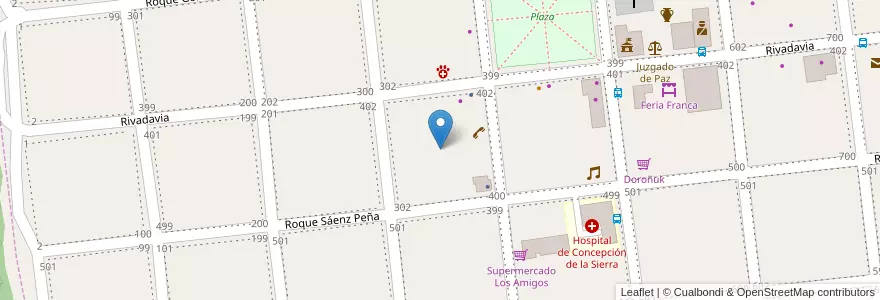 Mapa de ubicacion de Manzana 44 en 阿根廷, Misiones, Departamento Concepción, Municipio De Concepción De La Sierra, Concepción De La Sierra.