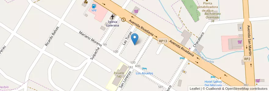 Mapa de ubicacion de Manzana 44 en Arjantin, Misiones, Departamento Guaraní, Municipio De El Soberbio, El Soberbio.
