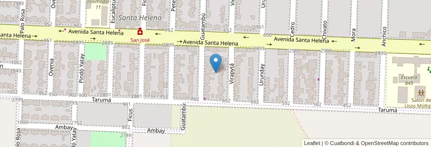 Mapa de ubicacion de Manzana 45 en アルゼンチン, ミシオネス州, Departamento Capital, Municipio De Garupá.