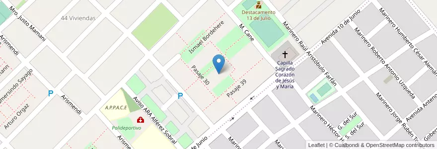 Mapa de ubicacion de Manzana 45 en アルゼンチン, フフイ州, Departamento Doctor Manuel Belgrano, Municipio De San Salvador De Jujuy.