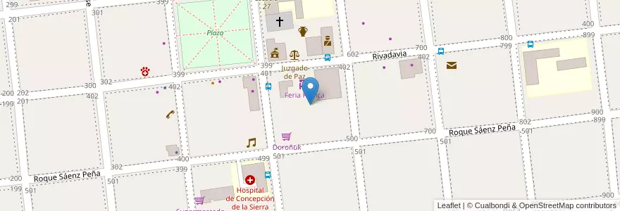 Mapa de ubicacion de Manzana 46 en 阿根廷, Misiones, Departamento Concepción, Municipio De Concepción De La Sierra, Concepción De La Sierra.