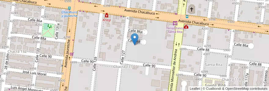 Mapa de ubicacion de Manzana 5 en アルゼンチン, ミシオネス州, Departamento Capital, Municipio De Posadas, Posadas.