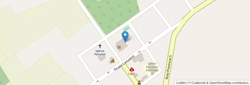 Mapa de ubicacion de Manzana 5 en アルゼンチン, ミシオネス州, Departamento Oberá.