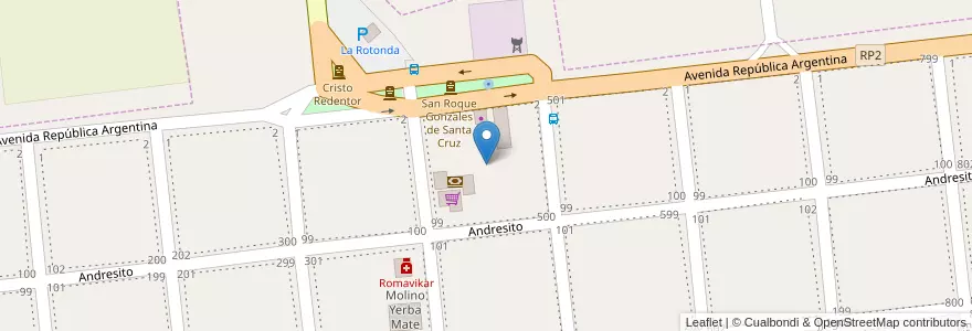 Mapa de ubicacion de Manzana 5 en アルゼンチン, ミシオネス州, Departamento Concepción, Municipio De Concepción De La Sierra, Concepción De La Sierra.