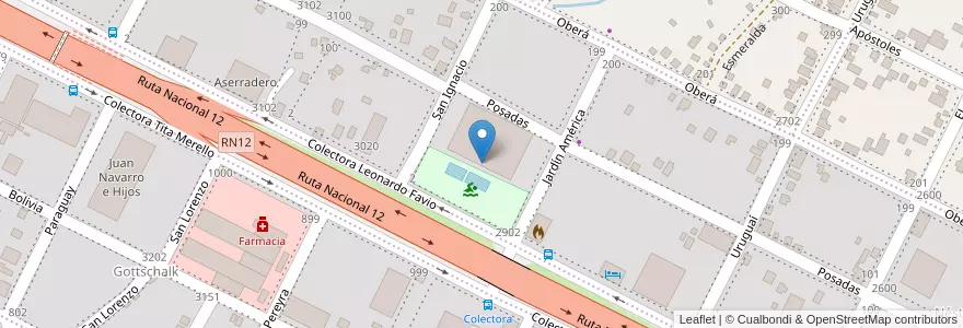Mapa de ubicacion de Manzana 5 en アルゼンチン, ミシオネス州, Departamento Capital, Municipio De Garupá.