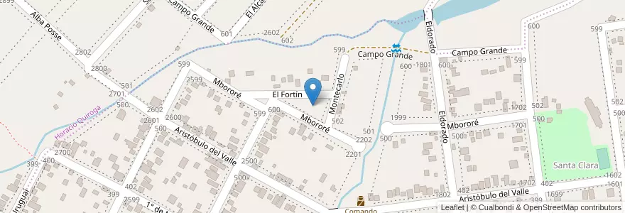 Mapa de ubicacion de Manzana 50 en アルゼンチン, ミシオネス州, Departamento Capital, Municipio De Garupá.