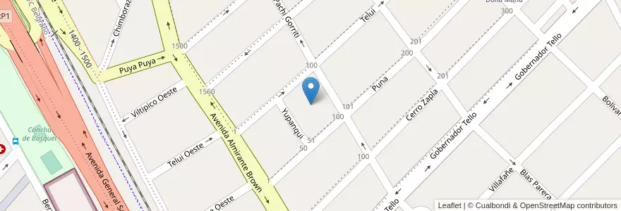 Mapa de ubicacion de Manzana 51 en Arjantin, Jujuy, Departamento Doctor Manuel Belgrano, Municipio De San Salvador De Jujuy.