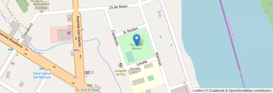 Mapa de ubicacion de Manzana 51 en Arjantin, Misiones, Departamento Guaraní, Municipio De El Soberbio, El Soberbio.