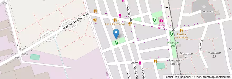 Mapa de ubicacion de Manzana 52, Barracas en Argentinien, Ciudad Autónoma De Buenos Aires, Comuna 4, Buenos Aires.