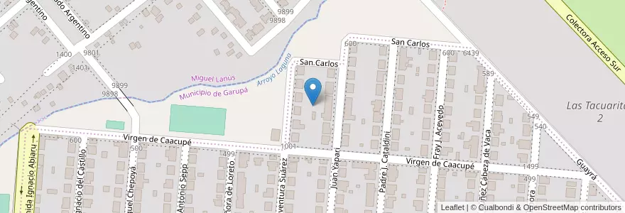 Mapa de ubicacion de Manzana 54 en アルゼンチン, ミシオネス州, Departamento Capital, Municipio De Garupá.