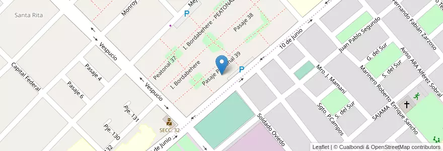Mapa de ubicacion de Manzana 54 en アルゼンチン, フフイ州, Departamento Doctor Manuel Belgrano, Municipio De San Salvador De Jujuy.