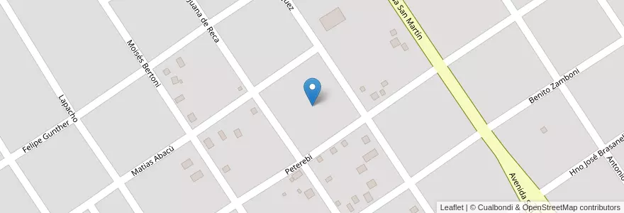 Mapa de ubicacion de Manzana 55 en الأرجنتين, Misiones, Departamento Candelaria, Municipio De Santa Ana, Santa Ana.
