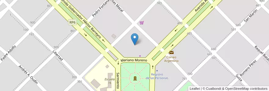 Mapa de ubicacion de Manzana 56 en アルゼンチン, ミシオネス州, Departamento San Ignacio, Municipio De Corpus Christi, Corpus Christi.