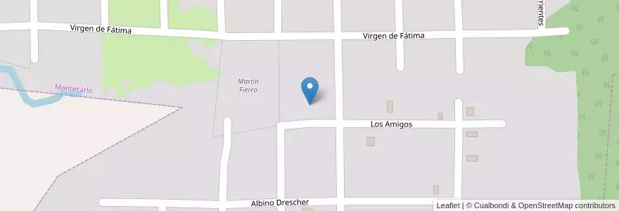 Mapa de ubicacion de Manzana 56 en 아르헨티나, Misiones, Departamento Montecarlo, Municipio De Montecarlo, Montecarlo.