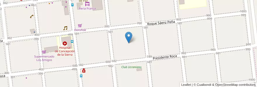 Mapa de ubicacion de Manzana 57 en 阿根廷, Misiones, Departamento Concepción, Municipio De Concepción De La Sierra, Concepción De La Sierra.