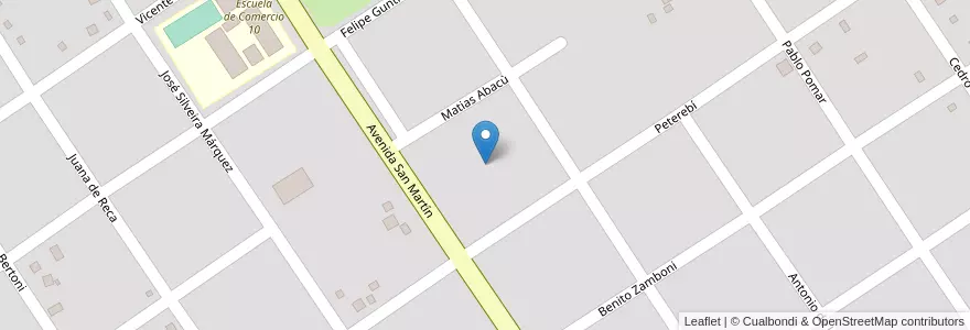 Mapa de ubicacion de Manzana 57 en Argentinië, Misiones, Departamento Candelaria, Municipio De Santa Ana, Santa Ana.