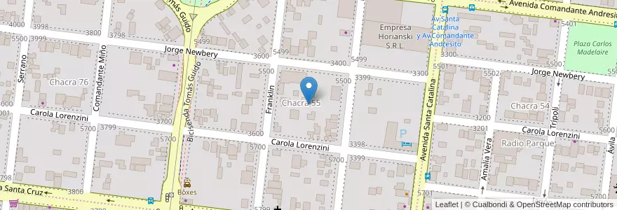 Mapa de ubicacion de Manzana 6 en アルゼンチン, ミシオネス州, Departamento Capital, Municipio De Posadas, Posadas.
