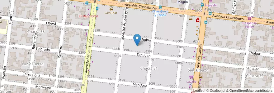Mapa de ubicacion de Manzana 6 en Аргентина, Misiones, Departamento Capital, Municipio De Posadas, Posadas.
