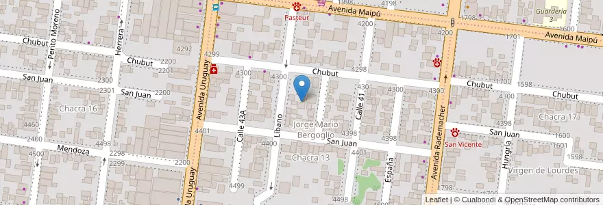 Mapa de ubicacion de Manzana 6 en الأرجنتين, Misiones, Departamento Capital, Municipio De Posadas, Posadas.
