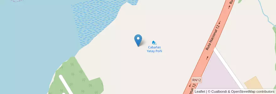 Mapa de ubicacion de Manzana 6 en アルゼンチン, ミシオネス州, Departamento Candelaria, Municipio De Loreto.
