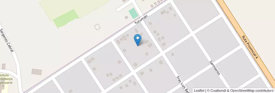 Mapa de ubicacion de Manzana 6 en Arjantin, Misiones, Departamento Candelaria, Municipio De Bonpland, Bonpland.