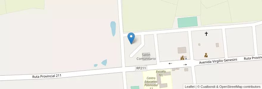 Mapa de ubicacion de Manzana 6 en アルゼンチン, ミシオネス州, Departamento Leandro N. Alem, Municipio De Dos Arroyos.