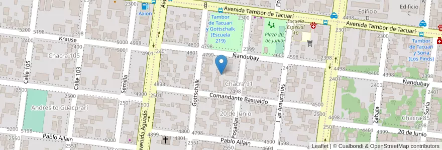 Mapa de ubicacion de Manzana 6 en الأرجنتين, Misiones, Departamento Capital, Municipio De Posadas, Posadas.