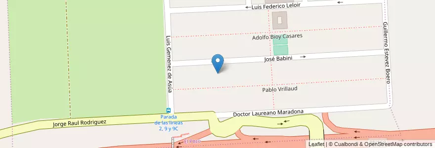 Mapa de ubicacion de Manzana 6 en Argentinien, Santa Fe, Departamento La Capital, Santa Fe Capital.