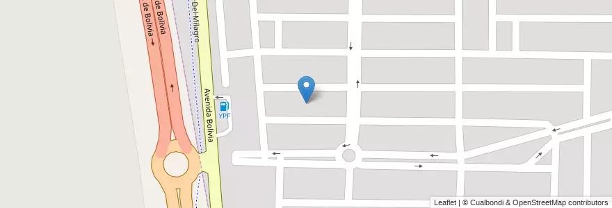 Mapa de ubicacion de Manzana 606 "B" en 아르헨티나, Salta, Capital, Municipio De Salta, Salta.