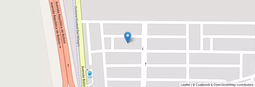 Mapa de ubicacion de Manzana 608 "B" en 阿根廷, Salta, Capital, Municipio De Salta, Salta.