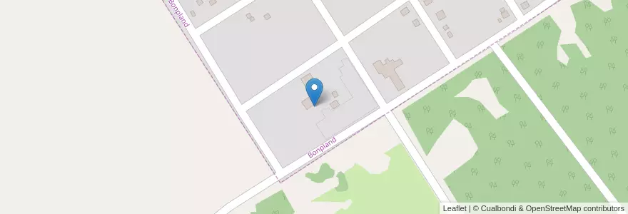 Mapa de ubicacion de Manzana 66 en アルゼンチン, ミシオネス州, Departamento Candelaria, Municipio De Bonpland, Bonpland.