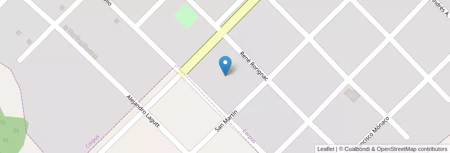 Mapa de ubicacion de Manzana 66 en Arjantin, Misiones, Departamento San Ignacio, Municipio De Corpus Christi, Corpus Christi.