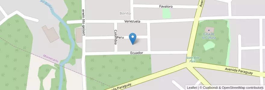 Mapa de ubicacion de Manzana 67 en Arjantin, Misiones, Departamento Montecarlo, Municipio De Montecarlo, Montecarlo.