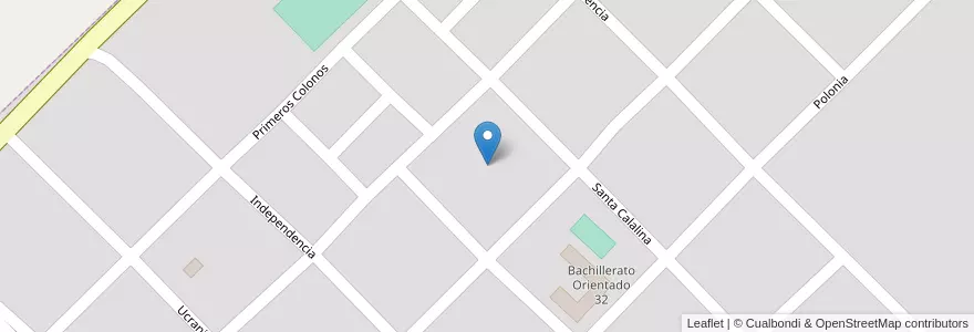 Mapa de ubicacion de Manzana 67 en アルゼンチン, ミシオネス州, Departamento Apóstoles, Municipio De Azara, Azara.